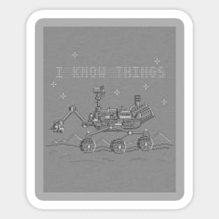 ASCII Mars Rover Sticker